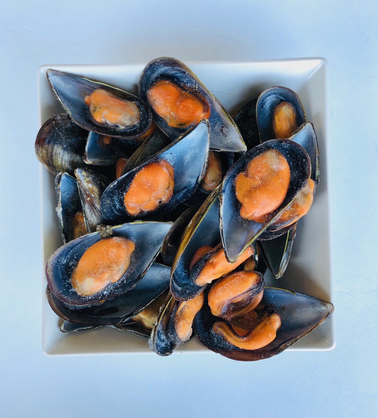 Cozze a mezzo guscio precotte